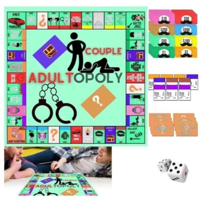 Adults' couples game night,Couple Board Game,Monopoly game - Image 1 of 4