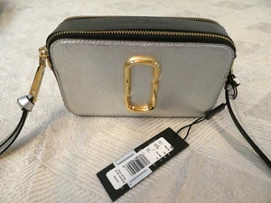 Marc Jacobs Snapshot Camera Bag Silver Multi Red black Silver Missing Strap - Picture 1 of 7
