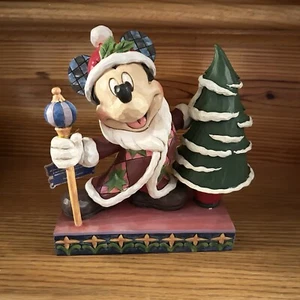 Jim Shore Disney Traditions Mickey Mouse Father Christmas Decoration Figurine - Picture 1 of 10