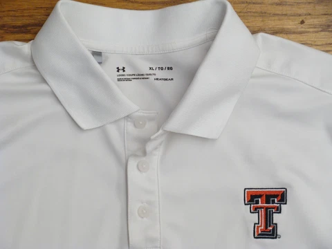 Texas Tech Red Raiders Under Armour Heatgear Loose Short Sleeve Polo Shirt XL Cover