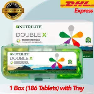 AUTÉNTICO NUTRILITE Bandeja Doble X™ Suministro para 31 Días Nueva Fórmula Mejorada 186 Comprimidos - Imagen 1 de 10