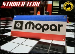 1/10 1/12 SCALE RC MOPAR MINIATURE GARAGE WORK SHOP BANNER SUITS CHALENGER - Picture 1 of 2