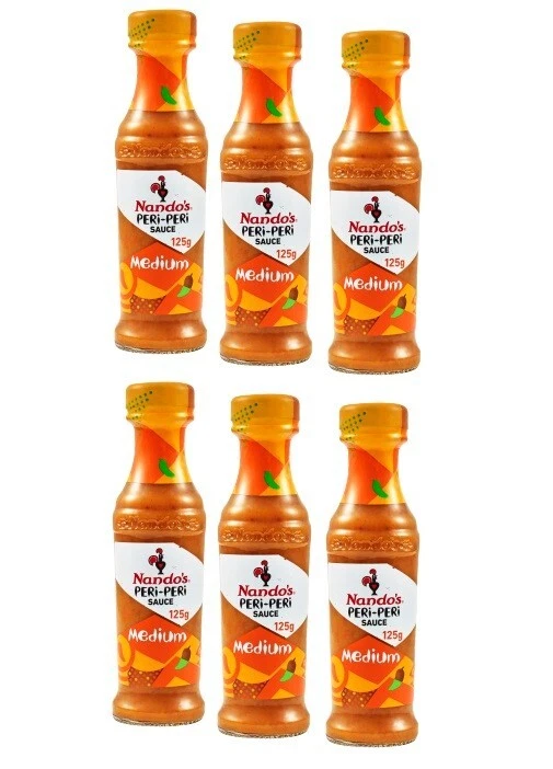 6 x Nandos Peri Peri Sauce Medium 125Ml - Image 1 of 1