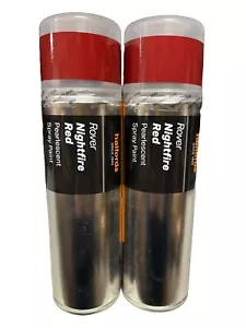 ROVER NIGHTFIRE PINTURA EN AEROSOL NACARADA ROJA LATAS 300 ML HALFORDS X2 - Imagen 1 de 3