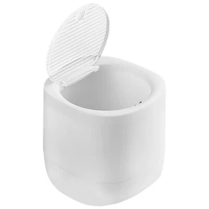 Mini Trash Can Small Garbage Bin Bathroom Bedroom with Lid Office - Picture 1 of 12