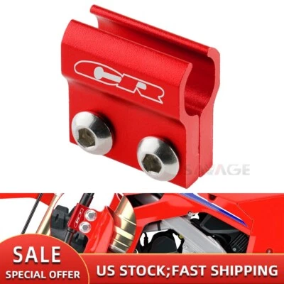 Soporte abrazadera horquilla manguera línea freno delantero para HONDA CR80R CR85R CR125R CR250R/500R Foto 1 de 4