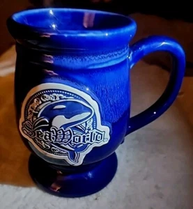 Sea World 3D Collectible Large 20 Oz Coffee Tea Mug Cup Blue Shamu Whale - Picture 1 of 10