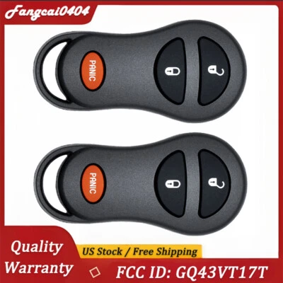 2 Keyless Entry Remote Car Key Fob for 2001-2004 Dodge Dakota / Chrysler Voyager — 第 1/4 张图片