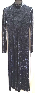 Women New My Michelle Glitter Flannel Long Sleeve Back-Neck Button Dress size M - Picture 1 of 5