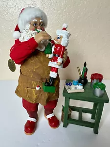 KURT S. ADLER FABRICHE HAND PAINTED IRISH SANTA FIGURE PAINTING 9 " - Picture 1 of 20