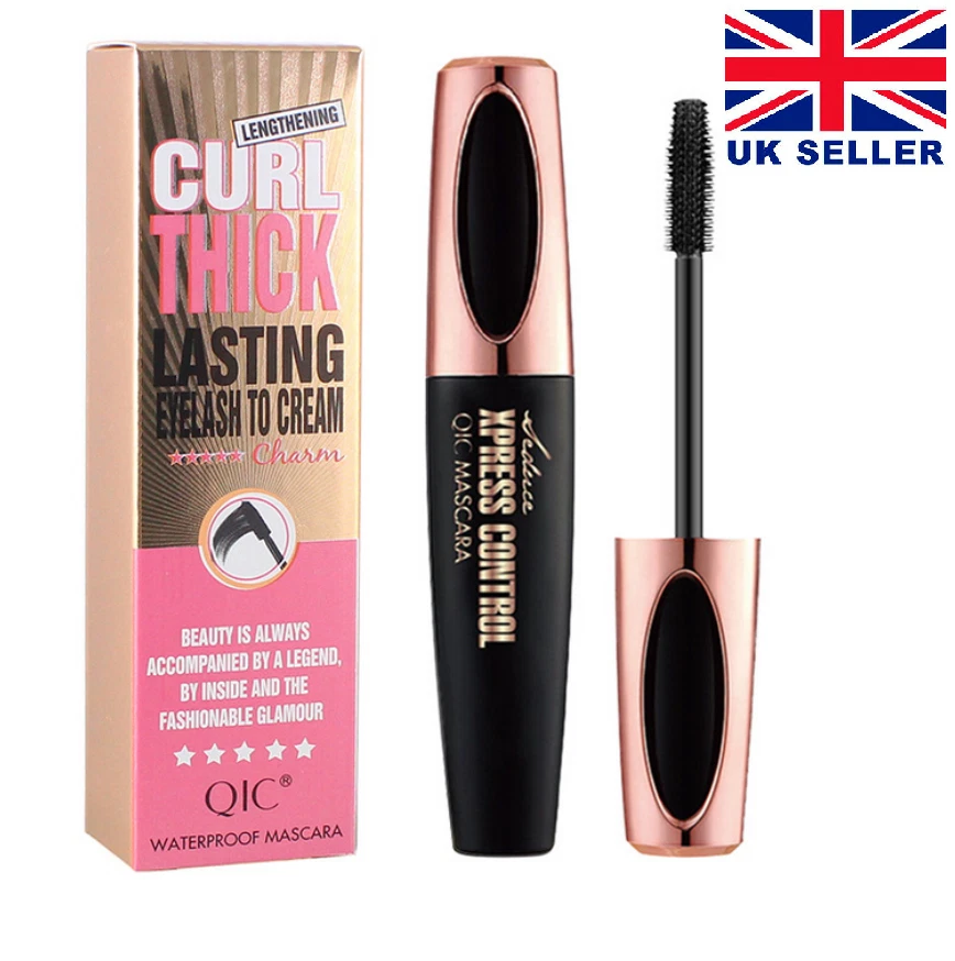 4D Silk Fibre Mascara Eyelash Waterproof Extension Volume Make Up Long Lasting