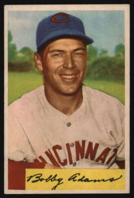 1954 Bowman #108 Bobby Adams EXMT/EXMT+ Reds 567296 - Image 1 of 2