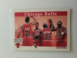 1992-93 NBA Hoops Chicago Bulls Team Basketball Card Jordan Pippen #269 MT  