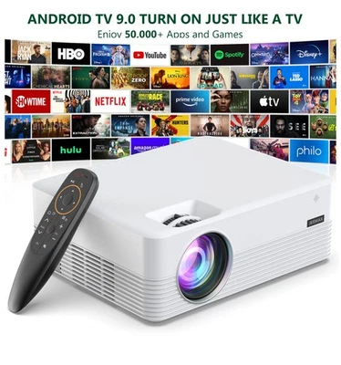 JEEMAK 4K Projektor HD 10000LMS 1080P Beamer WiFi LCD Heimkino Videoprojektor - Bild 1 von 4