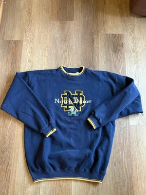 Sudadera De Colección Notre Dame Edición Equipo Hecha en EE. UU. Para Hombre Talla Grande Cuello Redondo Foto 1 de 4