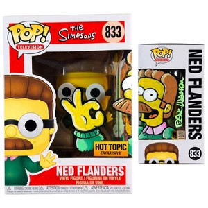 Funko Pop Simpsons Ned Flanders 833 Signed Hand Drawn Sketch Art Dave Warren COA - Picture 1 of 8
