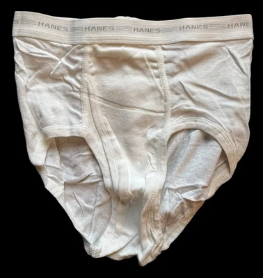 Vintage 80s Men’s Hanes White Tighty Whities Briefs Made in USA Size 32 - Image 1 of 4