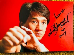 Foto Firmata Di Jackie Chan 4X6. Rush Hour, Karate Kid - Picture 1 of 1