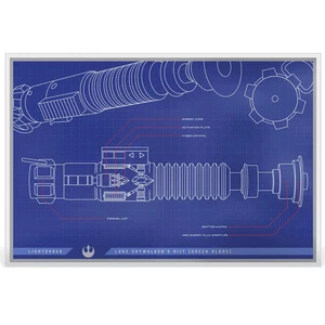 2025 Niue Star Wars Blueprint Luke Skywalker’s Lightsaber 1 oz Silberfolie - Bild 1 von 4