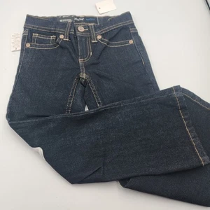 Jordache Girls Bootcut Jeans Slim Adjustable Waist Dark Wash Size 7S - Picture 1 of 7