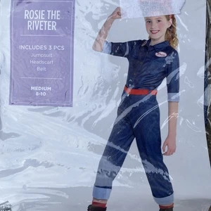 Rosie die Niete Kostüm - Größe Medium 8-10 drei Teile - Bild 1 von 4
