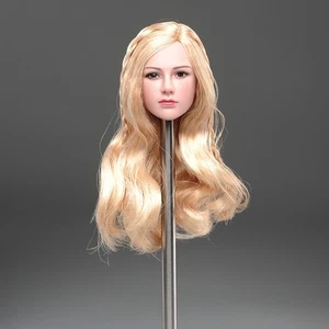 Cabeza esculpida de Valquiria Tariah plateada 1:6 para cuerpo de figura de acción Phicen femenina de 12" - Imagen 1 de 9