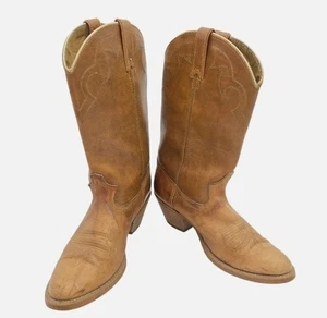 Botas Dingo Western Para Hombre US 9.5 D Cuero Marrón Caramelo Pull On Vaquero  - Imagen 1 de 15