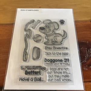 InkyStamper Inky Stamper Hundestempel und Stanzformen Ruff Paws Doggie - Bild 1 von 5