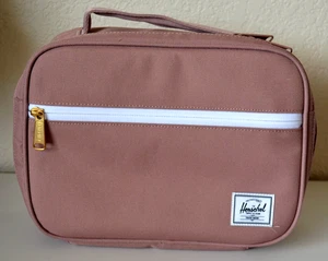 Herschel Supply Co. Pop Quiz Brotdose Ash Rose Canvas Reißverschluss Erwachsene Kinder 10x8x4 - Bild 1 von 9