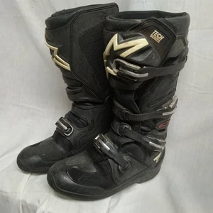 Alpinestars Tech 7 MX Motocross Offroad MX ATV Dirt Bike Boots 10 Black - Picture 1 of 10