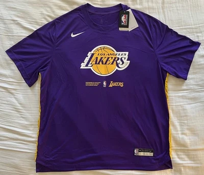 Camisa de calentamiento emitida por el equipo Nike Dri-FIT Los Angeles Lakers DN4600-504 - 2XL para hombre Foto 1 de 4
