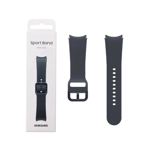 OEM Originale Samsung Sport Band Cinturino Galaxy Watch 7/FE/6/5/4 S/M, Graphite - Immagine 1 di 4