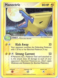 Manectric 8/100 Holo Crystal Guardians - Pokemon Card - LP - Picture 1 of 2