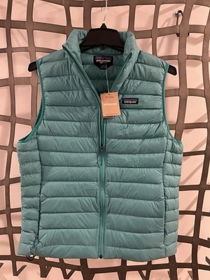 Patagonia Down Sweater Puffer Insulated Vest Mens Large Teal Blue - Image 1 of 3