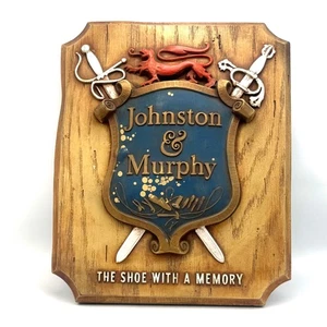 Johnson & Murphy The Shoe With A Memory Advertisement Signage Vintage - Picture 1 of 11