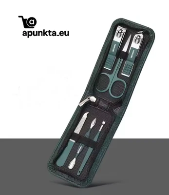 Maniküre & Pediküre Set 6-teilig Edelstahl mit Etui – Nagelpflegeset Reise - Bild 1 von 2