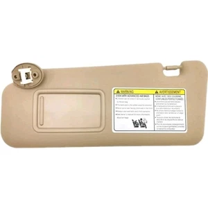 Driver's Side (LH) Sun Visor Fits 08-13 Toyota Highlander 74320-48490-E0 - Beige - Bild 1 von 4