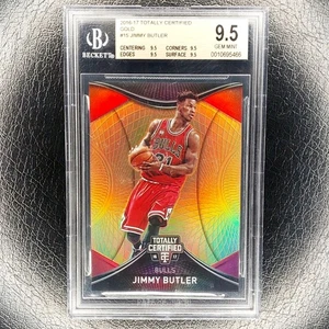 JIMMY BUTLER /10 Gold Prizm BGS 9.5 Gem Mint 2016-17 Totally Certified #15 BULLS - Foto 1 di 2