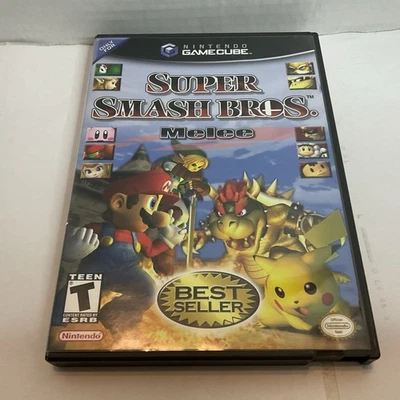 Super Smash Bros Melee Nintendo GameCube 2001 Complete CIB w/ Manual Nice - Image 1 of 4