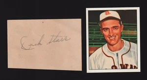 Dick Starr (debut 1947) NYY STL FUE FIRMADO AUTÓGRAFO CORTE AUTOMÁTICO 2x3 índice certificado de autenticidad - Imagen 1 de 1