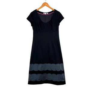 Boden kleines schwarzes Kleid A-Linie Gr. 6 Baumwollmischung Karriere Cocktail Kurzarm - Bild 1 von 10