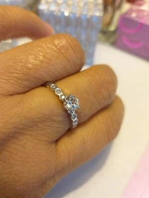 Anello Fidanzamento Anniversario in Argento Sterling 925 con cubic zirconi - Immagine 1 di 4