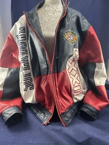 Pro Player Super Bowl XXXII Sunday January 25, 1998 LeatherJacket Size XL - Picture 1 of 23