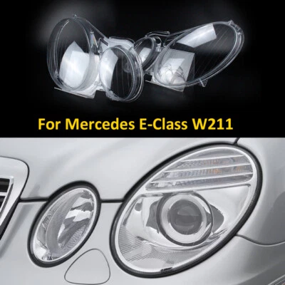 Headlight Len Headlamp Cover For Mercedes-Benz E Class 02-08 W211 E350 E300 E200 Foto 1 de 4