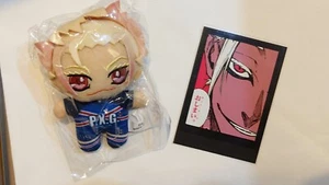 Muñeca de peluche Blue Lock Exhibition Limited mascota y tarjeta Ryusei Shidou 2023 - Imagen 1 de 6