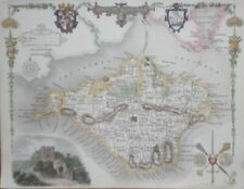 Original  antique map, Isle of Wight by Thomas Moule