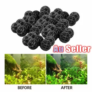 50/100Pcs Bio Balls Aquarium Marine Fish Tank Pond Sump Filter Media Biological - Picture 1 of 11