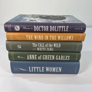 Sterling Classics 5-Book HC Bundle Dolittle Wind Little Women Anne Call Books VG - Bild 1 von 7
