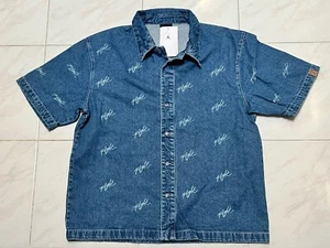 Jordan Flight Heritage Azul Denim Algodón Abotonado FN4653-436 Para Hombre M Nuevo - Imagen 1 de 6