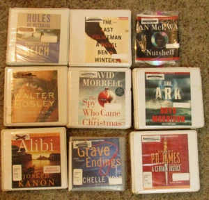 9 AUDIO BOOK LOT ACTION MYSTERY THRILLER CD REICH WINTERS JAMES MORRISON GOOD - Picture 1 of 1